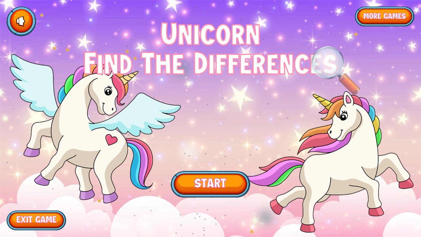 #1. Unicorn Find The Differences (Windows) Podle: Coloring Book Entertainment