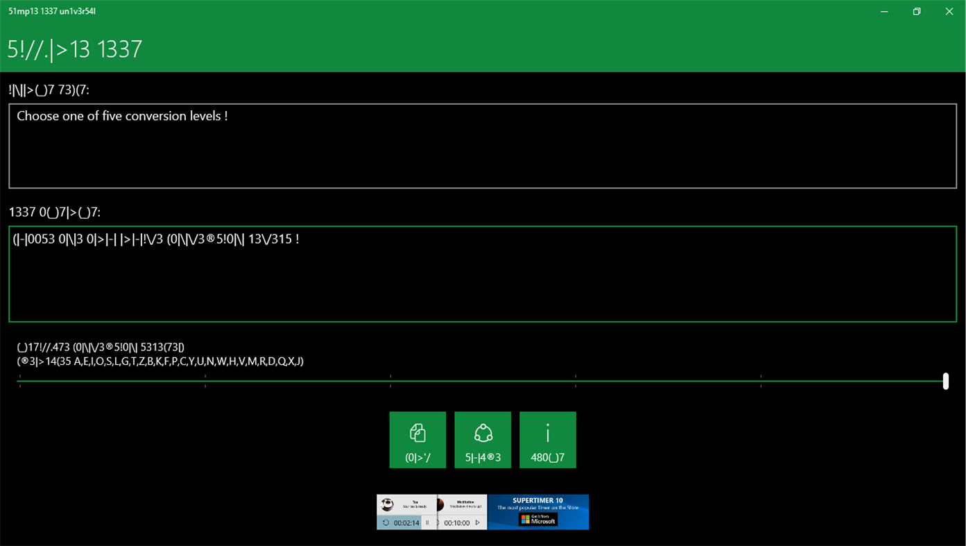 #2. Simple Leet Universal (Windows) Podle: MSiccDev