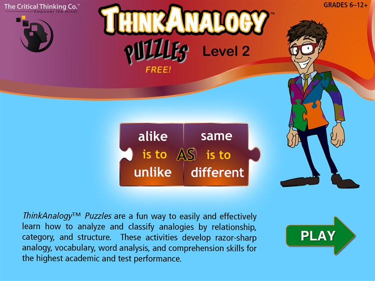 ThinkAnalogy™ Puzzles Level 2 (Free) - PC - (Windows)