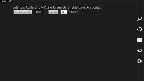 Elder Care Advocacy Search Tool Screenshots 1