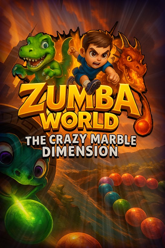 Box shot of Zumba World - The Crazy Marble Dimension