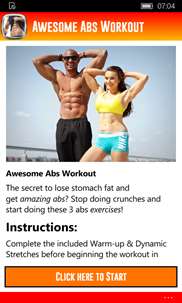 Awesome Abs Workout screenshot 1