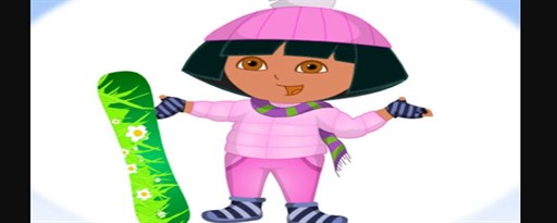 Dora Ski Dress Up Game marquee promo image