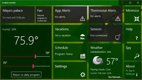 ecobee remote Screenshots 1