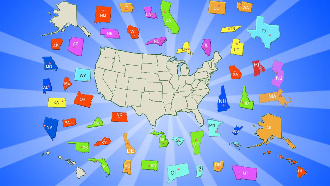 #2. United States Puzzle Map (Windows) Podle: lelesoft