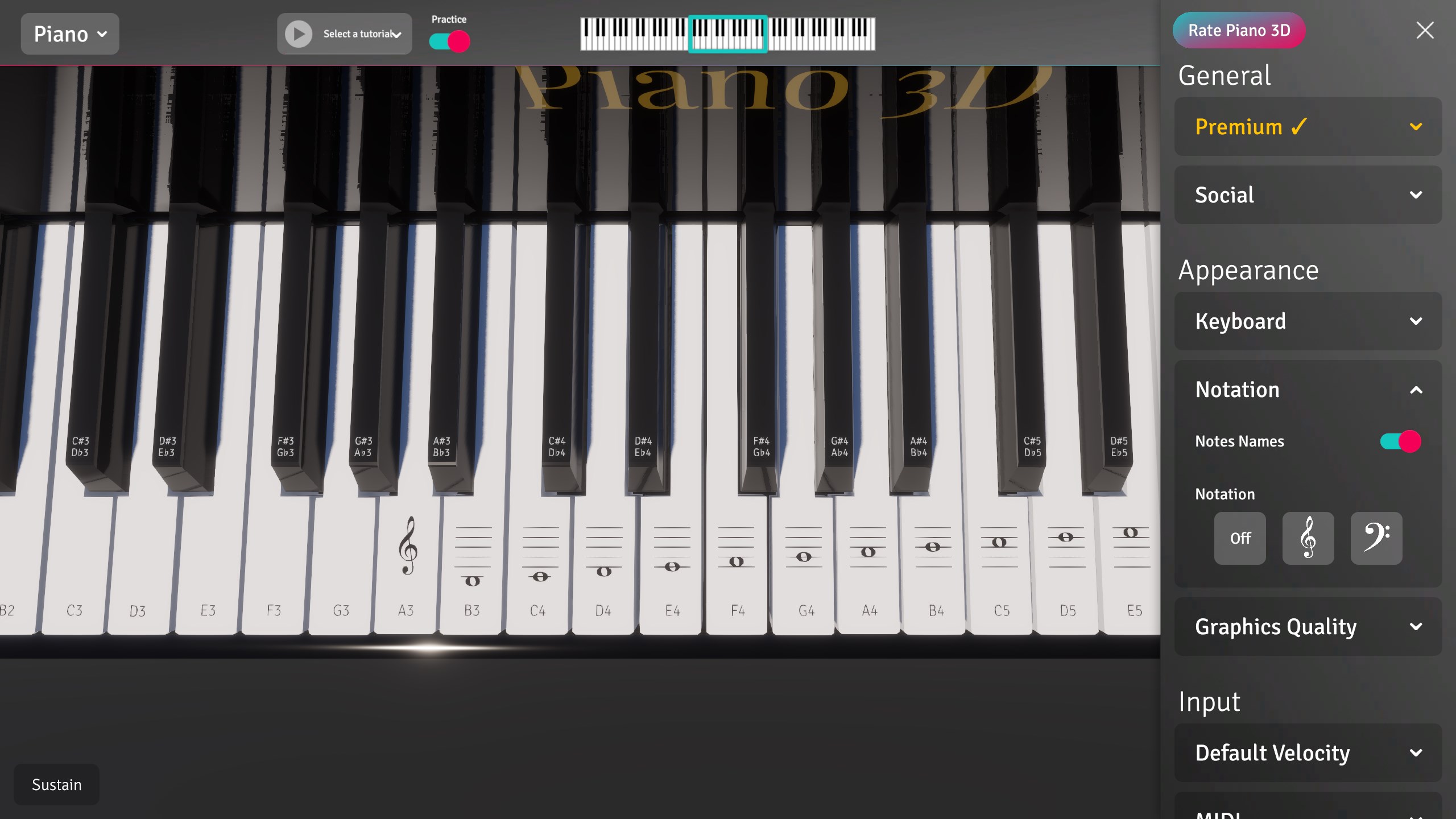 Piano 3D screenshot