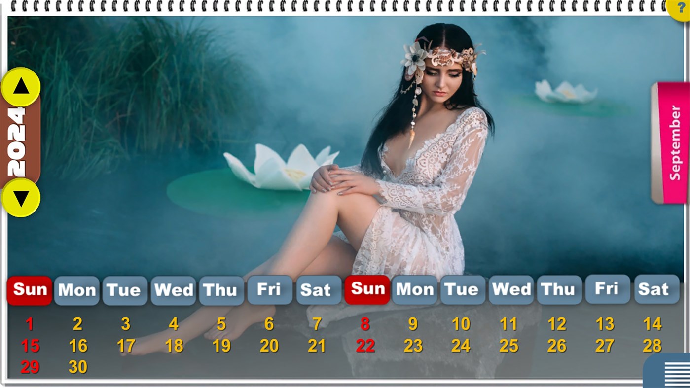 #7. Gorgeous Beauties Calendar[HD+] (Windows) Von: U'Technologies