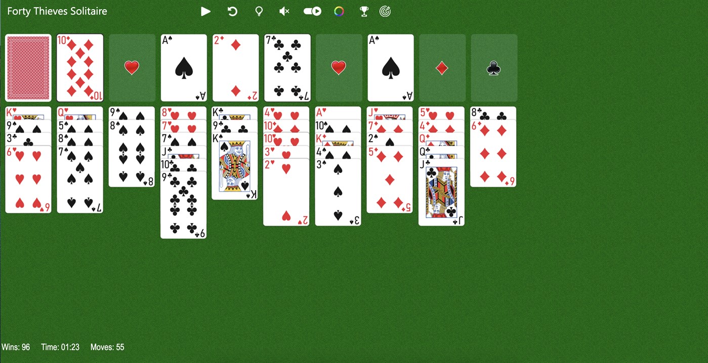 #4. Forty Thieves Solitaire Solitaireее (Windows) 由: Solitairen