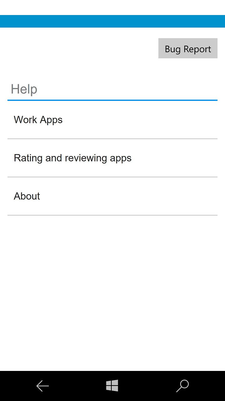BlackBerry UEM App Catalog screenshot