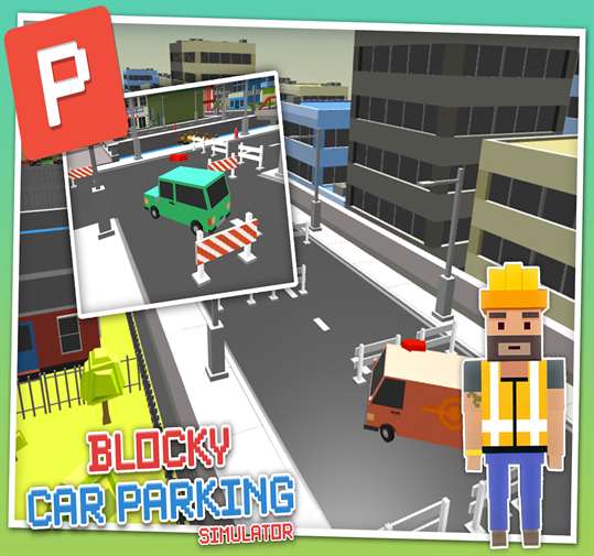 Blocky Car Parking Simulator screenshot 3
