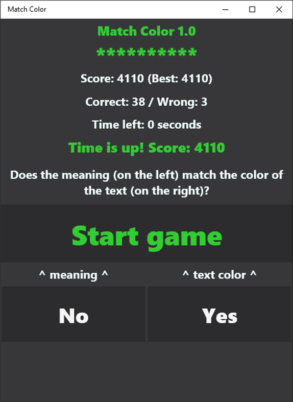 #2. Match Color (Windows) 由: Nikolay Kostov