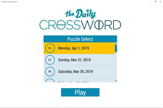 The Daily Crossword Future screenshot 1