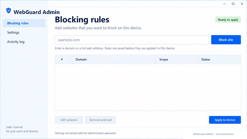 WebGuard Admin (Windows) Af: Georgijevic