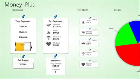 Money Plus - Budget & Expense Tracker Screenshots 1
