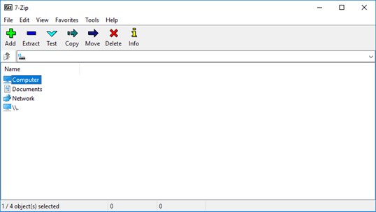 7-Zip file archiver screenshot 1