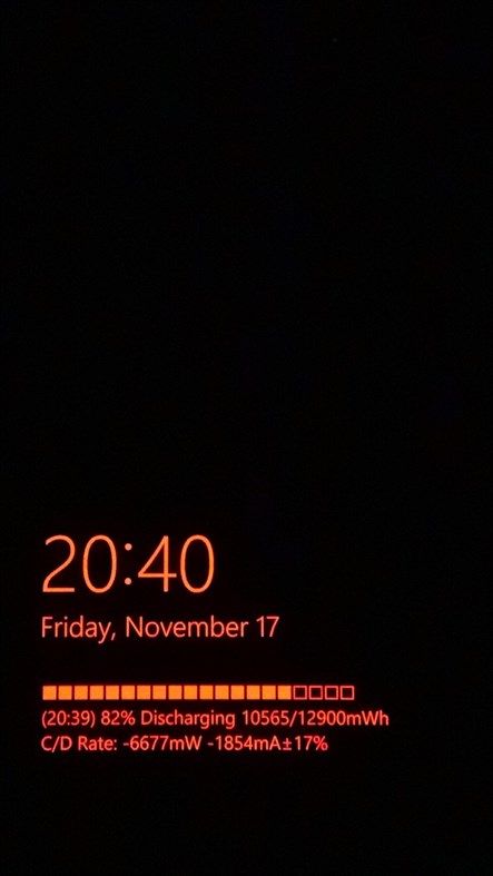 #1. Battery Bar Graph on Lock Screen (and Glance Screen) (Windows) Podle: Kazuho Imada