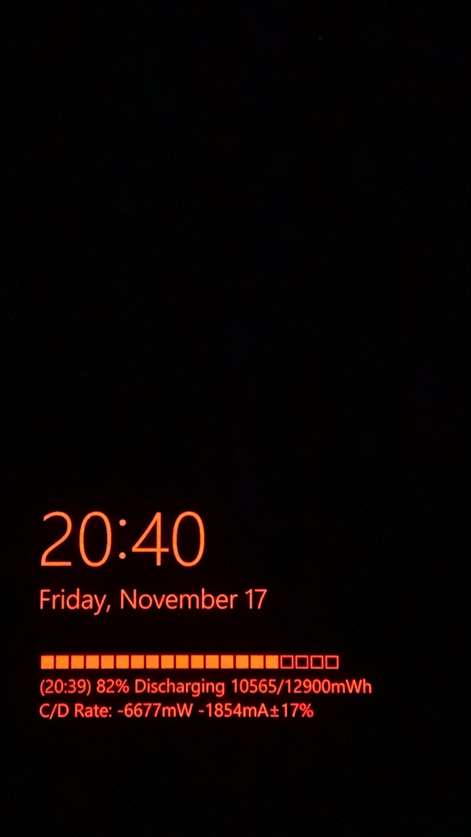 Battery Bar Graph on Lock Screen (and Glance Screen) Screenshots 1