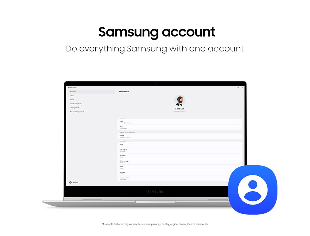 #1. Samsung account (Windows) By: Samsung Electronics Co. Ltd.