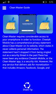 Clean Master Guide screenshot 4