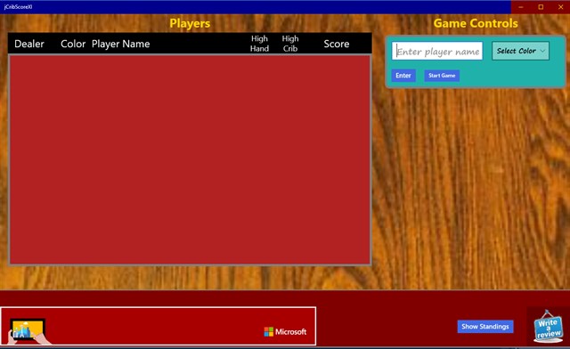 jCribScoreXI screenshot 2