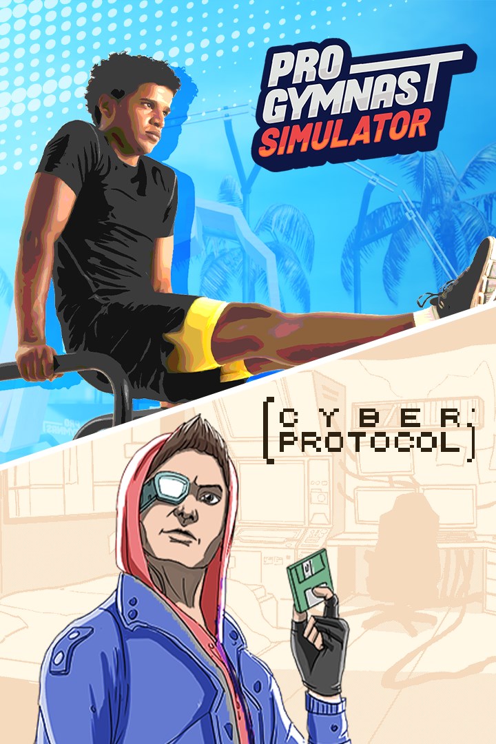 Pro Gymnast Simulator + Cyber Protocol boxshot