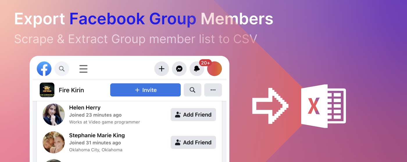 Group Member Extractor - Export Facebook Group Members Easily