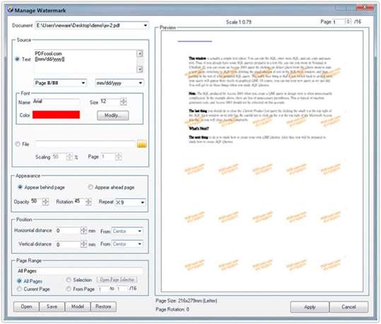 PDFCool Studio: Full-working PDF Converter and PDF to Word Converter screenshot 6