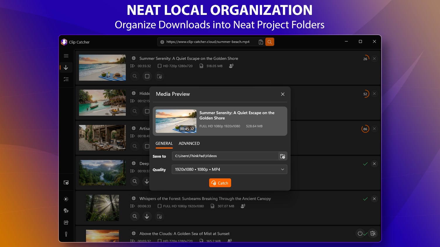 Compact Video Downloader - Clip Catcher screenshot