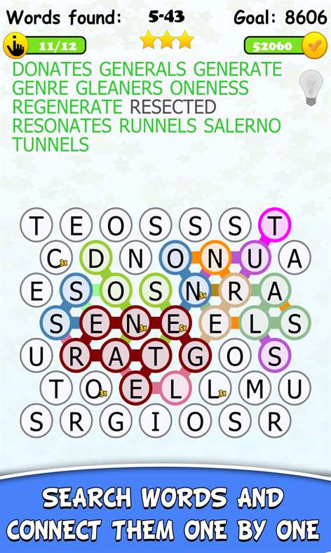 Connect Words. Screenshots 2