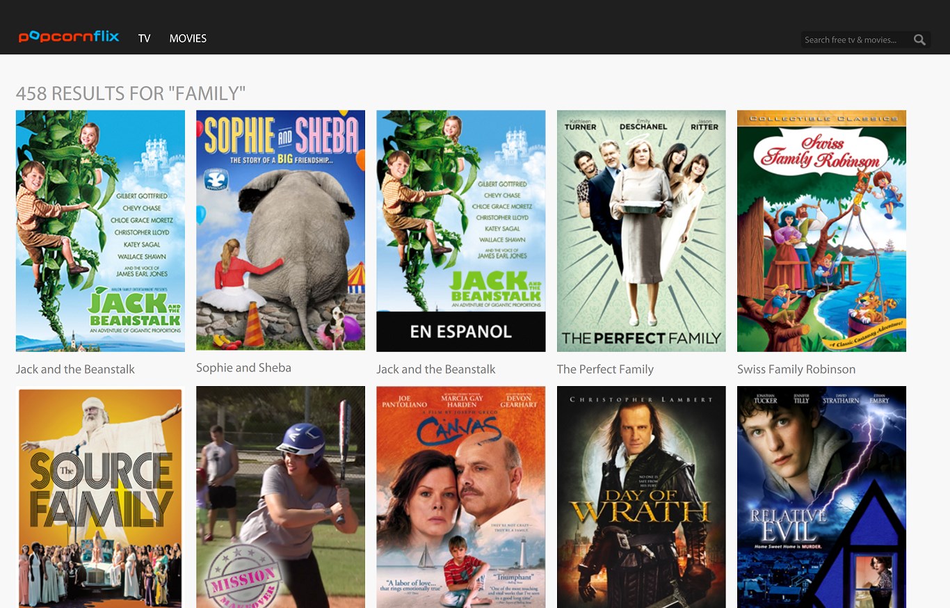 Popcornflix for Windows 10