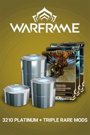 Warframe®: 3210 من البلاتنيوم + ثلاثية التعديلات النادرة