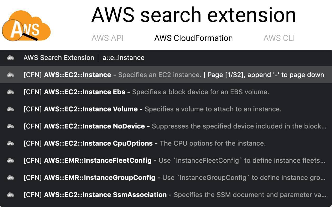 AWS Search Extension