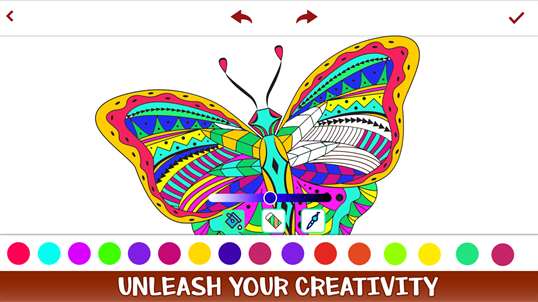Butterfly Coloring Book - Adult Coloring Book pages screenshot 5