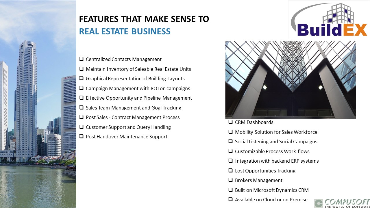 Snapshot 1 of Buildex CRM for Real Estate by Compusoft