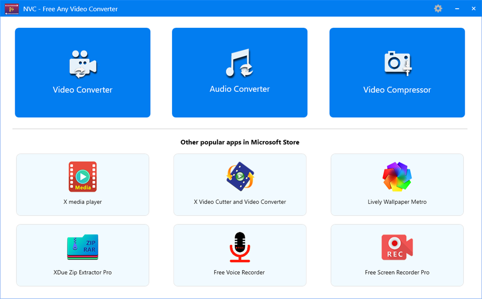 NVC - Free Any Video Converter (von MediaHub) - (Windows Apps) — AppAgg