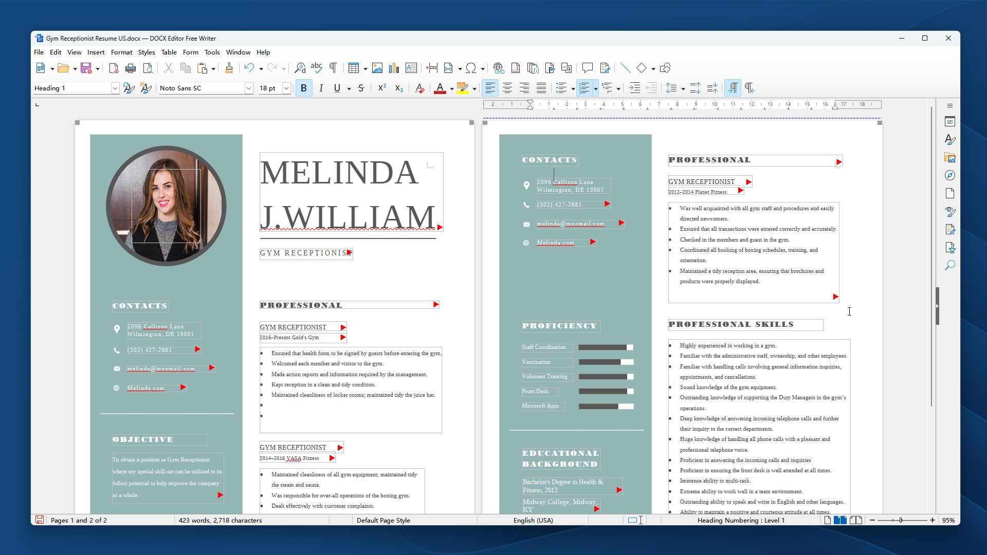 DOCX Editor AIx screenshot
