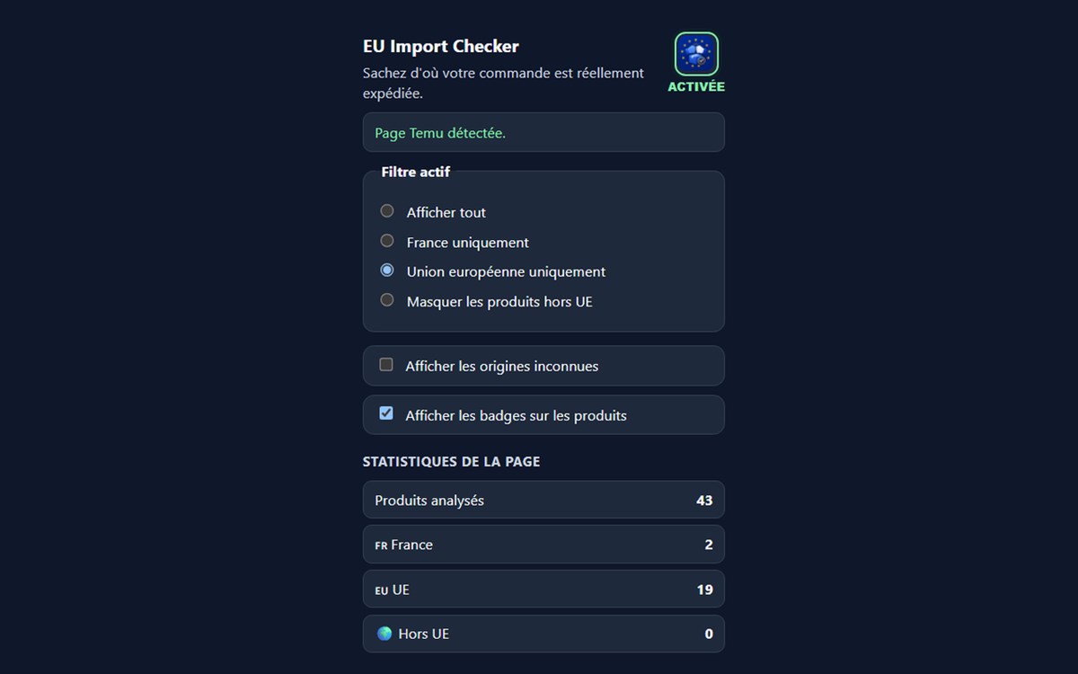 EU Import Checker