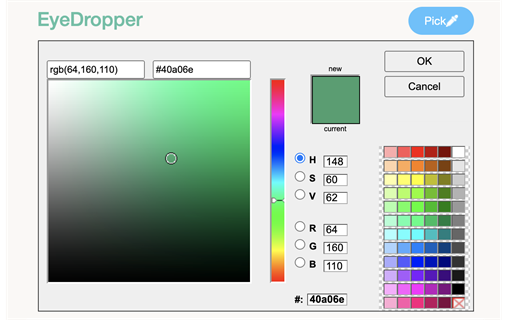 Color Eyedropper - Webpage Color Picker & History