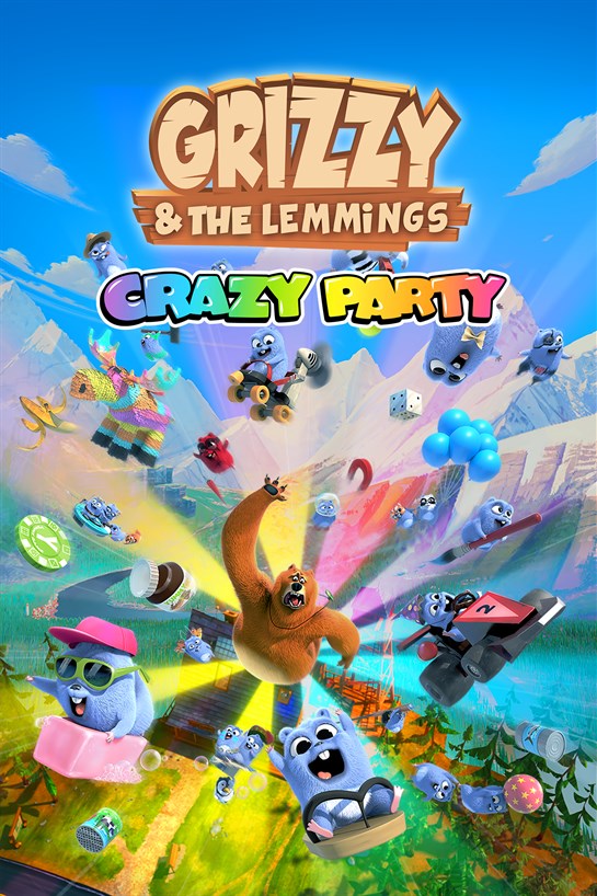 Box shot of Grizzy and the Lemmings - Crazy Party