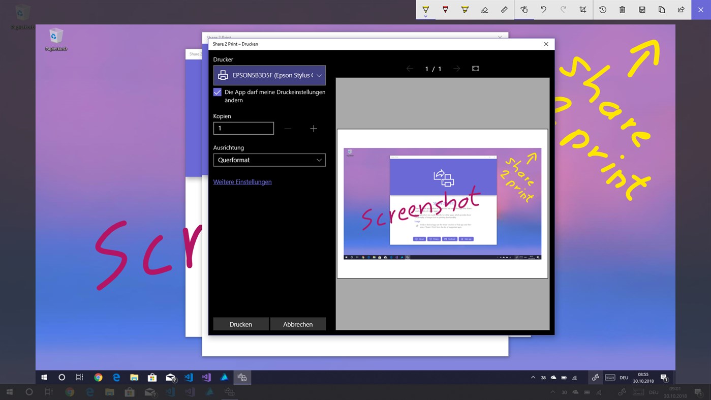 #4. Share 2 Print (Windows) By: ZYLAPPS