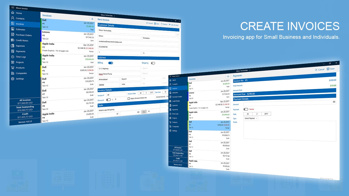 50+ Download Moon Invoice Background
