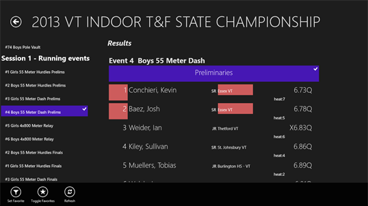 Track Meet Results screenshot 5