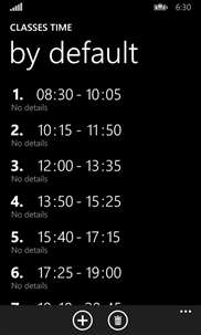 Timetable screenshot 5