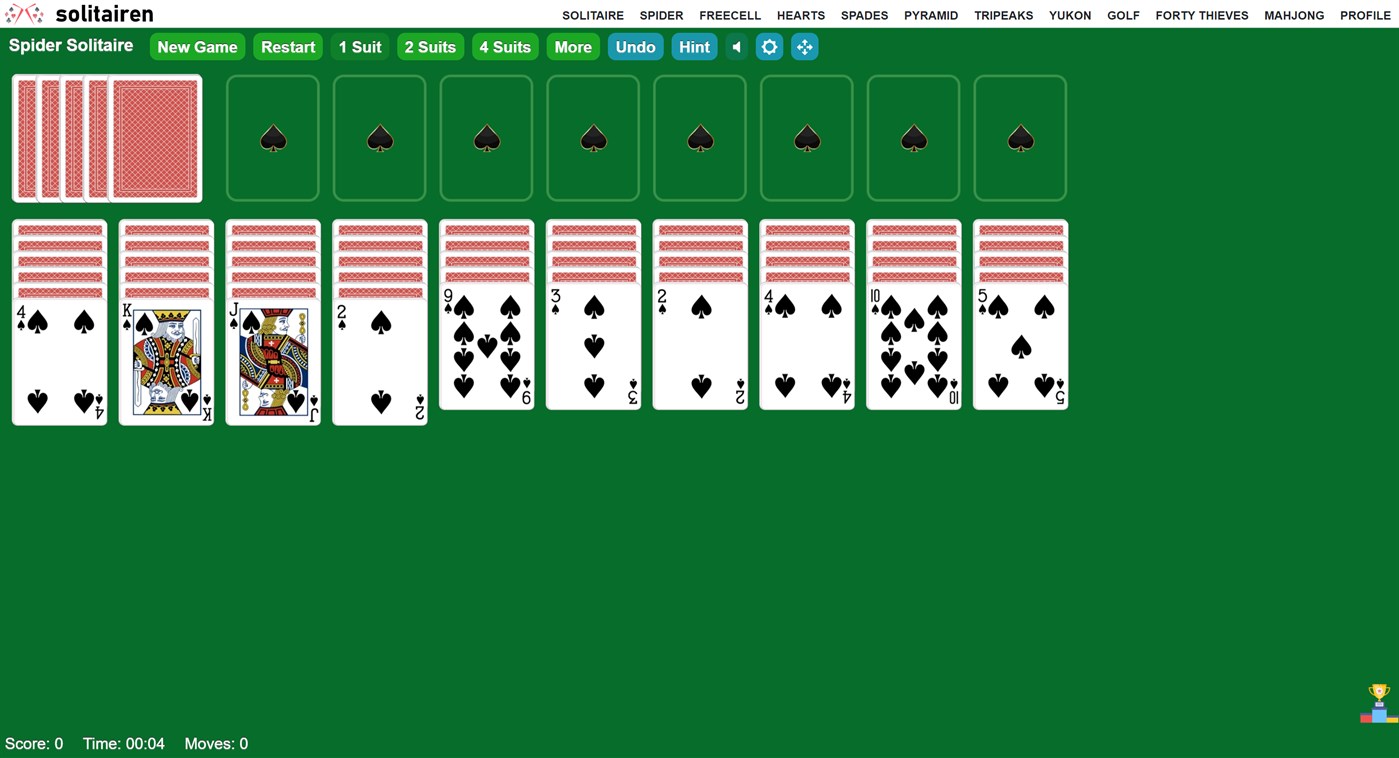 #1. Spider Solitaire Solitairen Game (Windows) Podle: Solitairen
