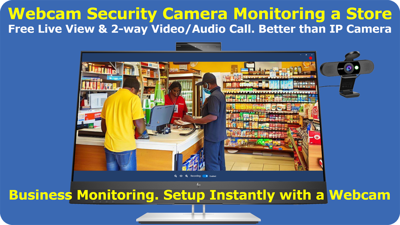 #3. Webcam Security Camera (Windows) Ved: Drive Headquarters Inc