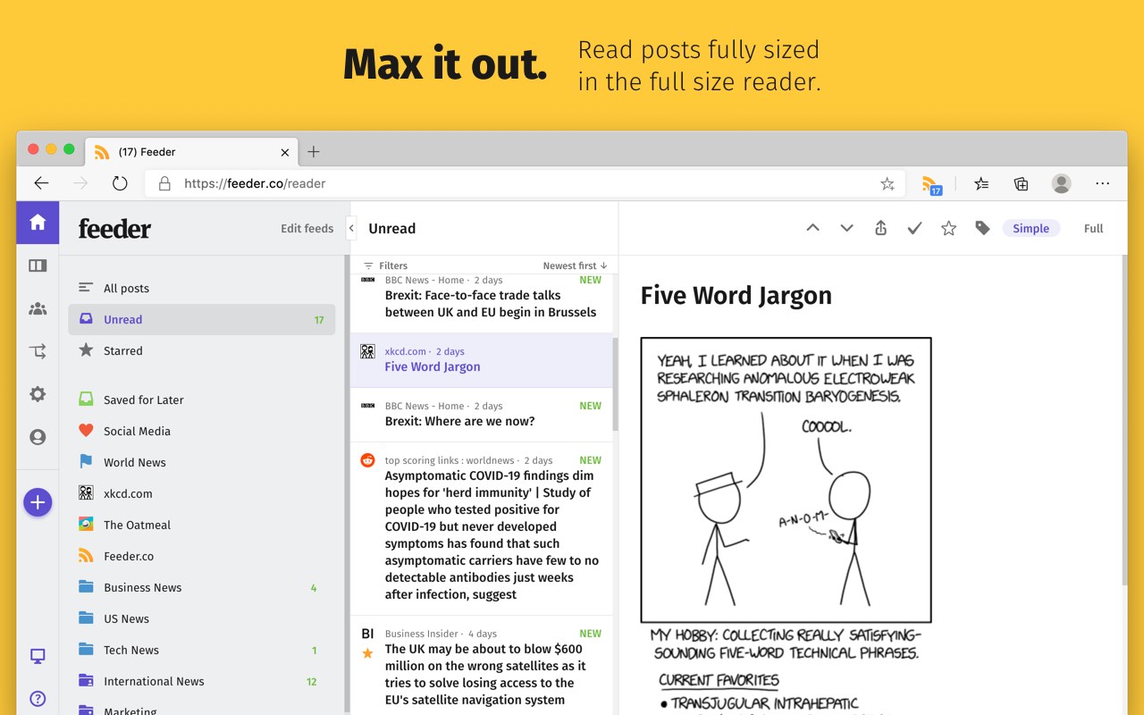 Feeder - RSS Feed Reader