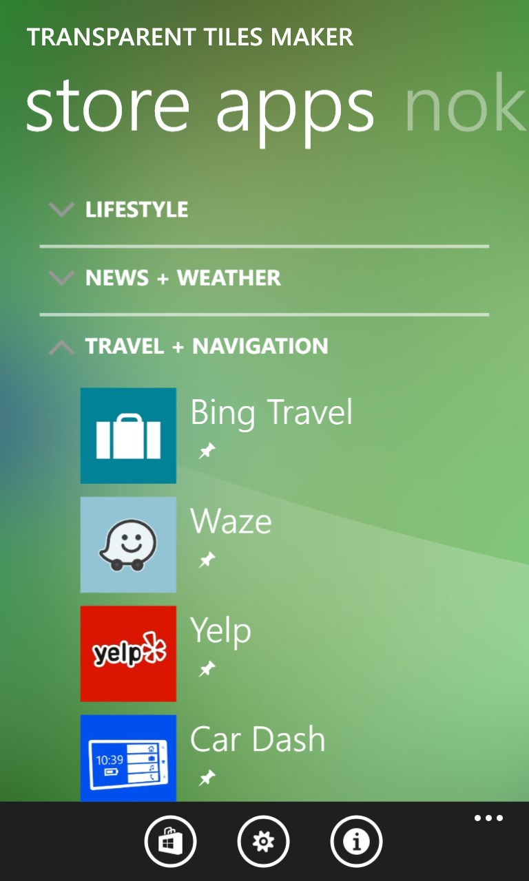 Transparent Tiles Maker for Windows 10 Mobile