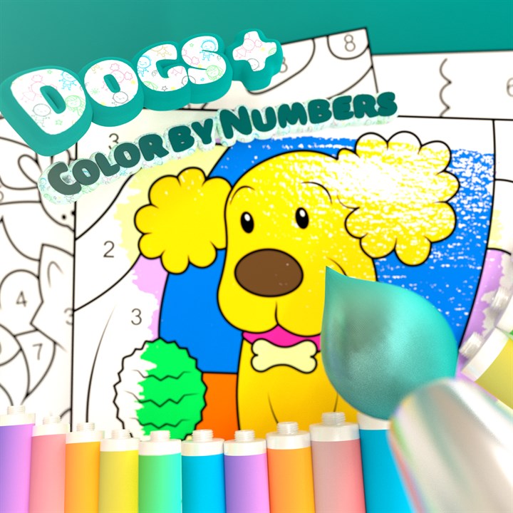 Color by Numbers - Dogs +