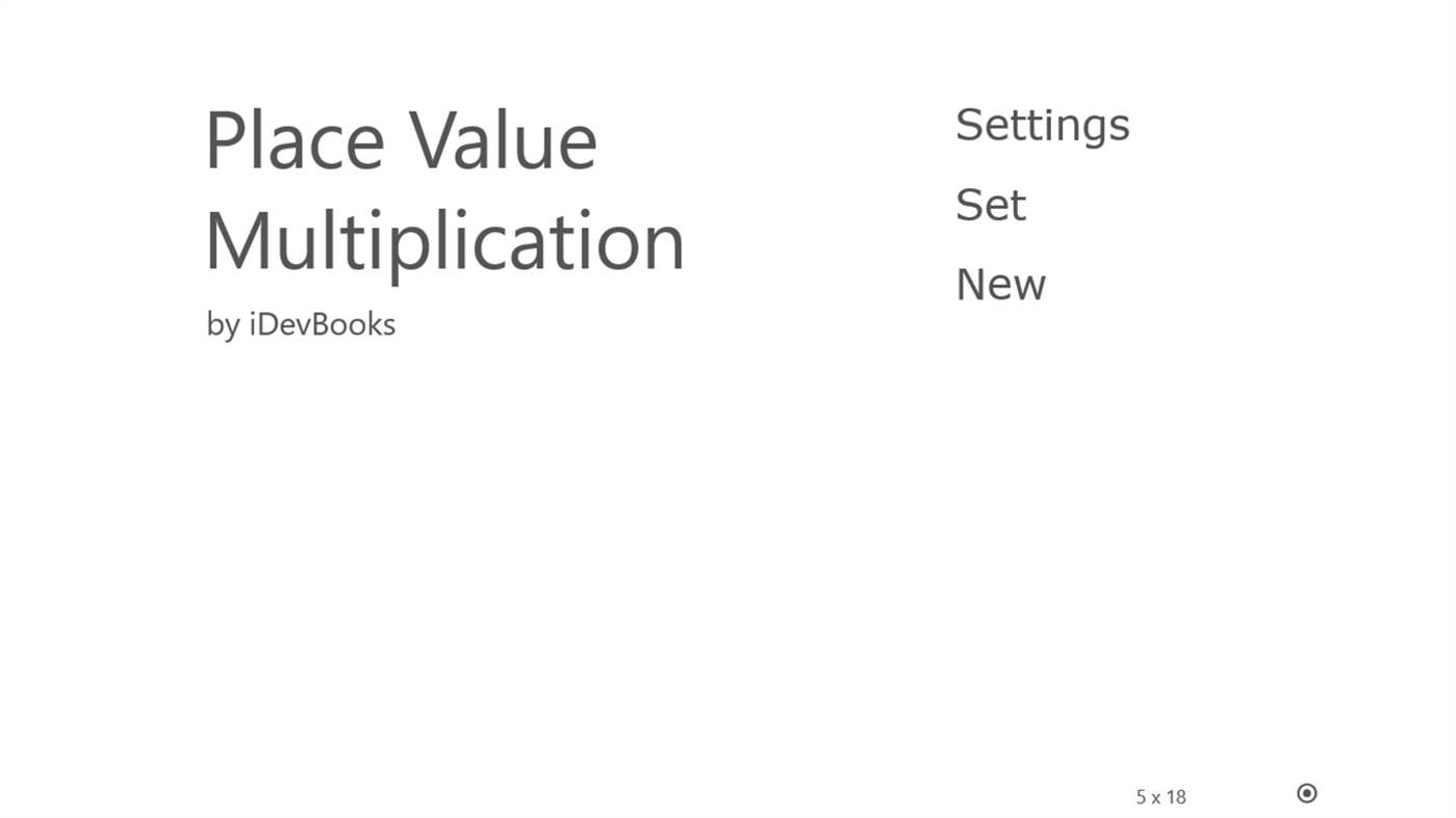#5. Place Value Multiplication (Windows) Podle: iDevBooks