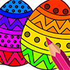Easter Eggs Color by Number Painting Book